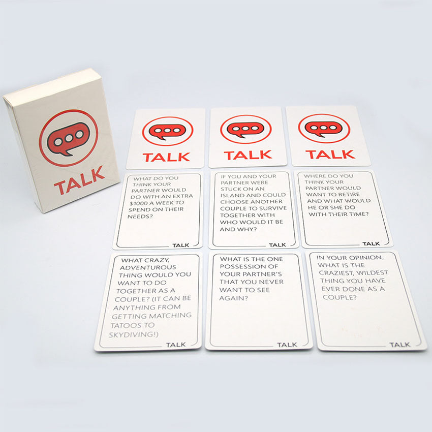 Three-in-one couple card board game in English