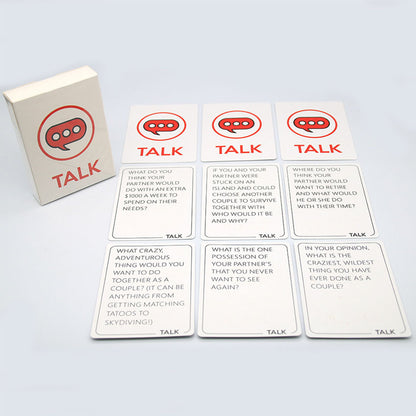 Three-in-one couple card board game in English