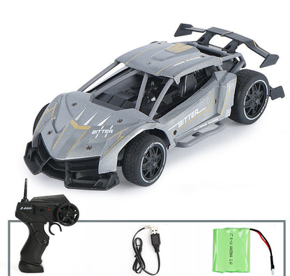 Remote control car high-speed four-wheel drive alloy off-road wireless charging toy car