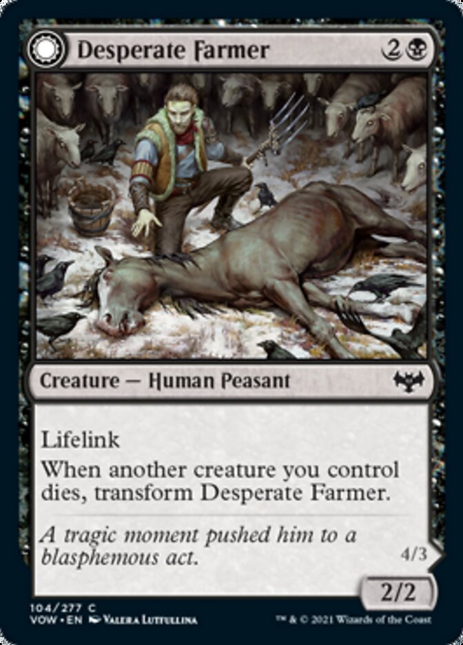 Desperate Farmer // Depraved Harvester [Innistrad: Crimson Vow]